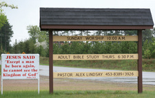 Updated Wooden Road Sign